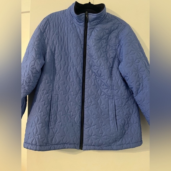 SB Active reversible Quilted Blue Jacket size XL snap pockets on both sides - Picture 3 of 15